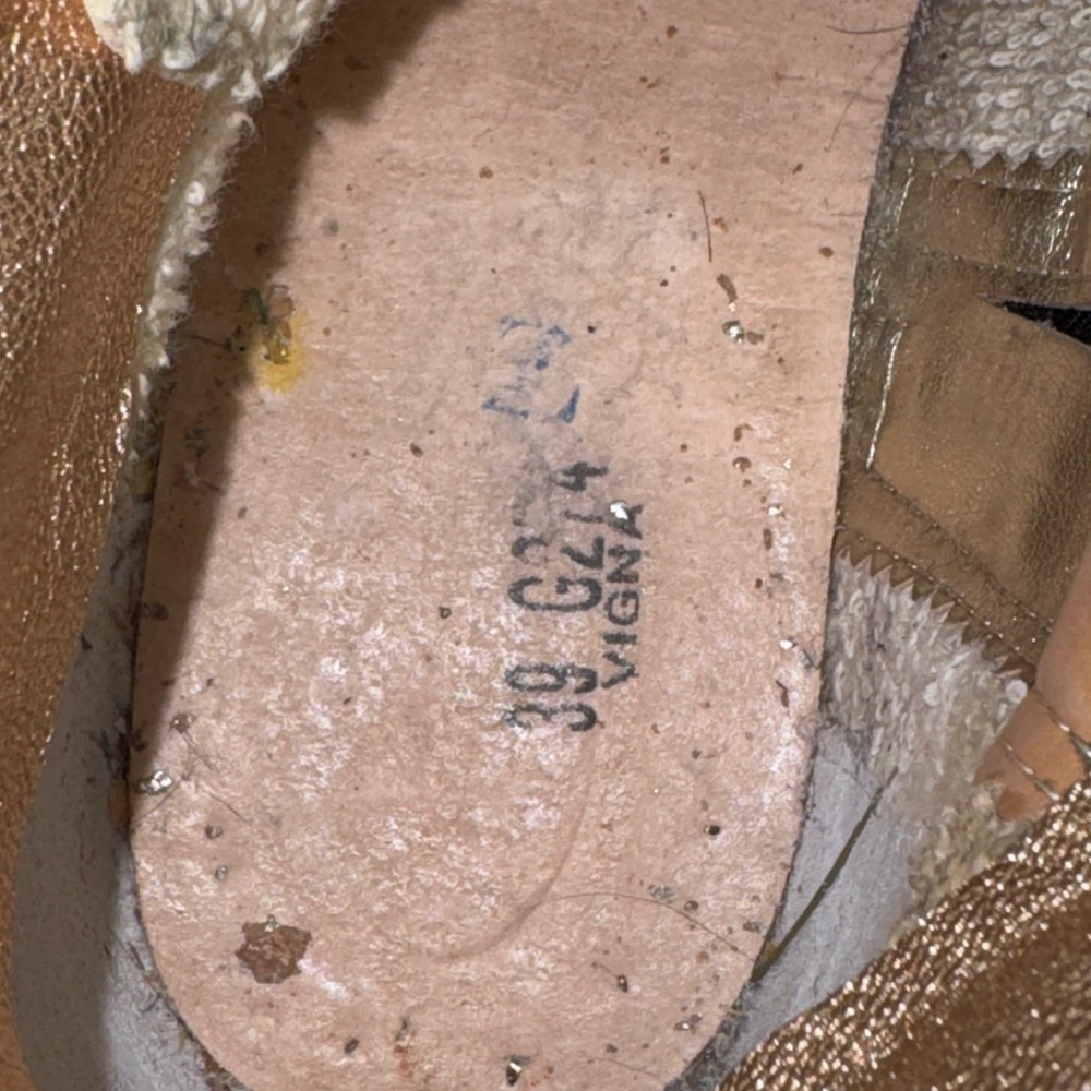 Golden Goose Slide Hi-Top Sneakers Taupe/Black/Blue/Red Partial Resole EUR 39 - Picture 13 of 16